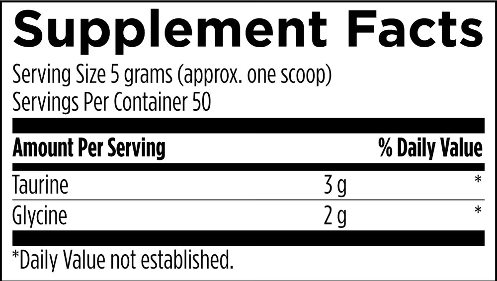 Taurine & Glycine Powder by Designs for Health