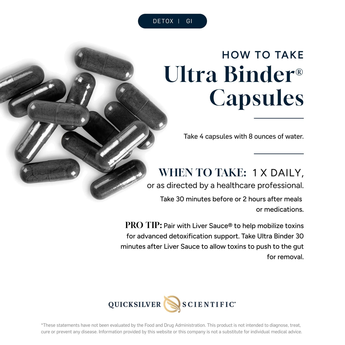 Ultra Binder Capsules by Quicksilver Scientific